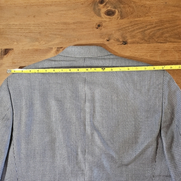 Ralph Ralph Lauren Silk Blue Gray Houndstooth Print Sport Coat Blazer Size 40R - Picture 12 of 15